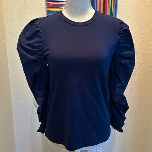 NWT mixed media top